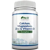 Calcium, Magnesium, Zink & Vitamin D Ergänzungsmittel 365 Vegetarische Tabletten