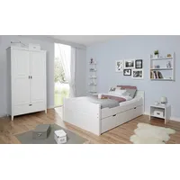 TICAA Doppelbett Leni 140x200 mit 2er Schubkästen