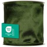 Halbach Seidenbänder Premium Geschenkband mit Drahtkante | Breite 100mm Länge 25m | Öko-Tex 100 zertifiziertes Schleifenband | Taftband Made in Germany, Farbe: dunkelgrün