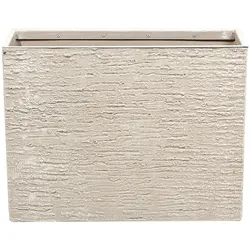 Blumentopf hellbeige rechteckig 25 x 60 x 45 cm EDESSA