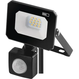 EMOS LED Strahler SIMPO 10 W mit Bewegungsmelder, für Außen, superhell 1000 lm, Neutralweiß 4000 K, Lebensdauer 25000 St., ZS2313 - Schwarz
