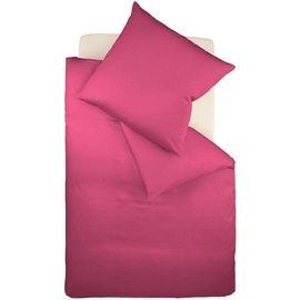 fleuresse Bettwäsche »Colours«, in weicher Interlock Jersey Qualität aus 100% Baumwolle, Bett- und Kopfkissenbezug mit Reißverschluss, STANDARD 100 by OEKO-TEX® zertifiziert, lila