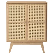 OTTO home Bridget Highboard 87 x 110 x 39 cm Beige / Braun