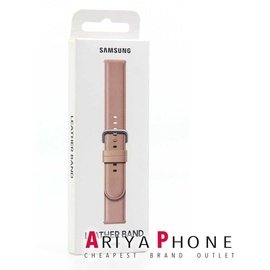 Samsung Galaxy Watch Active2 Lederarmband, Pink Gold