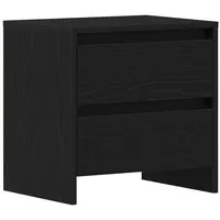 VidaXL Nachttisch Schwarz Eiche 45x34x44,5 cm Holzwerkstoff