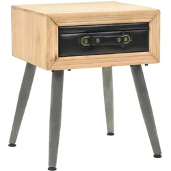 vidaXL Nachtisch Tannenholz Massiv 43 × 38 × 50 cm