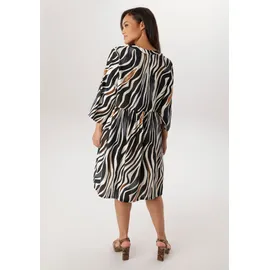 aniston plus Tunikakleid Zebra-Print Braun/Grau/Weiß 52