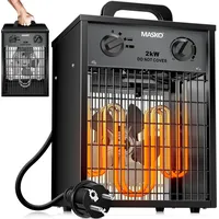 Masko MASKO® Elektroheizer Heizlüfter Bauheizer mit integriertem Thermostat Heizgerät