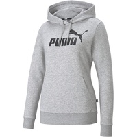 Puma Damen Pullover, ESS Logo Hoodie FL Sweatshirt, Hellgrau, Wärme, XXL