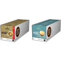 NESCAFÉ Dolce Gusto Dallmayr Crema d ́Oro, XXL-Vorratsbox (3 x 30 Kapseln) & Dallmayr Crema d'Oro Caffè Latte (48 Kaffeekapseln, 48 Getränke, cremig & ausgewogen) 3er Pack (3 x 16 Kapseln)