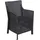 vidaXL Gartenstuhl Sessel 1 x 1 x 1 cm anthrazit
