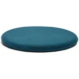 Viusneun Stuhlkissen, Gemütliches rund Sitzkissen Memory Schaumstoff Sitzpolster Einfarbige Auflagen Waschbare Stuhlkissen kompatibel für Outdoor und Indoor Sitzkissen (Blau,Durchmesser ca. 45 cm)
