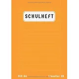 Independently published Schulheft Lineatur 3R: 3 Klasse Mit Rand | 50 Blatt | 3 Schuljahr Heft 3R A4 | Schreibheft Lineatur 3R | Deutschheft Klasse 3 | Din A4 | Orange