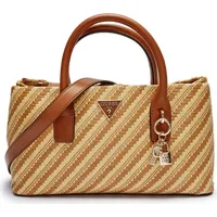 GUESS Damen Handtasche Simona natural/cognac