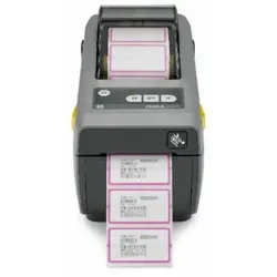 Zebra ZD410 Industrie – Desktop-Etikettendrucker USB, USB Host, Bluetooth, WLAN / 203 dpi / mit Abrisskante, Option Akkubetrieb