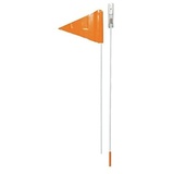Point S Winora Unisex – Erwachsene Sicherheitswimpel für Kinderfahrräder SIWI 800-2-tlg. -180 cm (Wimpel + Stange) -Leuchtorange Sicherheits Wimpelstange, Orange, One Size