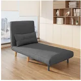 Bealife Relaxsessel Klappbarer Schlafsessel, Schlafsofa,Fernsehsessel Relaxsessel grau