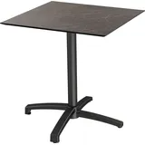 Essentials Klapptisch X cross 70 x 70 x 70 cm Schwarz/Grau