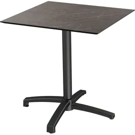 Essentials Klapptisch X cross 70 x 70 x 70 cm Schwarz/Grau