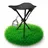 BigDean Campinghocker Kleiner Faltbar Schwarz