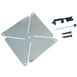 Gardigo Vogel-Frei Windrad 40 cm Silber/Schwarz