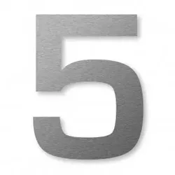 Hausnummer Edelstahl (8 cm) – 5