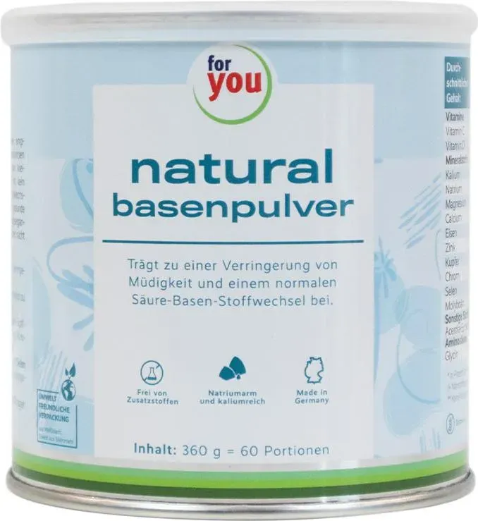 For You, Vitamine + Nahrungsergänzung, natural basenpulver (60 Stück, Pulver, 360 g)