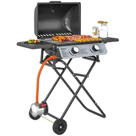 Outsunny Gasgrill schwarz
