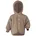 Engel Naturtextilien Engel Baby Jacke mit Kapuze Wollfleece Walnuss melange 110/116