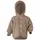 Engel Naturtextilien Engel Baby Jacke mit Kapuze Wollfleece Walnuss melange 110/116