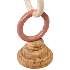 Beliani Kerzenständer WATERFORD Kiefernholz 29 cm Bunt