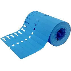 CombiCraft PVC Schlaufenetiketten 120x13mm - Blau - 1000 Stück