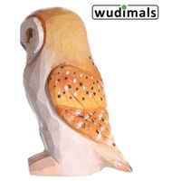 Corvus Wudimals A041008 - Schleiereule, Barn Owl, handgeschnitzt aus Holz