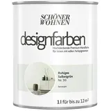 SCHÖNER WOHNEN-Farbe Wandfarbe Designfarbe  (Ruhiges Salbeigrün, Matt, 1 l, Konservierungsmittelfrei)