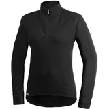 Woolpower 200 Zip Turtleneck Unisex Schwarz XL