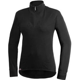 Woolpower 200 Zip Turtleneck Unisex Schwarz XL