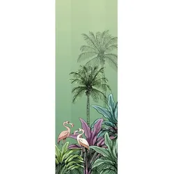 KOMAR Vliestapete »Jungle Flamingo«, bunt, glatt