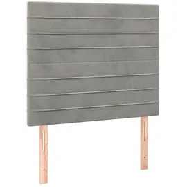 vidaXL Boxspringbett 100 x 200 cm Hellgrau