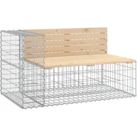 deluke Gabionenbank INO 122 × 71 × 65,5 cm
