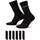 Nike Jordan Everyday Crew Socken 6er Pack Schwarz/Rot/Weiß L