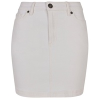 URBAN CLASSICS Jerseyrock Urban Classics Damen Ladies Organic Stretch Denim Mini Skirt (1-tlg) weiß 33