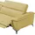 Egoitaliano Eckcouch Polyester mit Ottomane 3-Sitzer Gelb