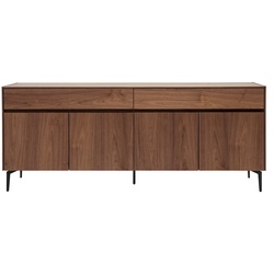 Design-Sideboard mit Walnussfurnier L180 cm BLISS