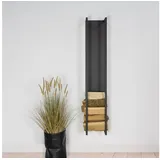 Spinder Cubic Fire Wandregal 30 x 24 x 167 cm Schwarz