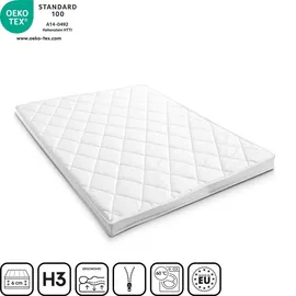 matratzen discount Komfortschaumtopper T6 140 x 200 cm, Höhe 6 cm, Härtegrad H3