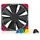 Noctua NF-F12 PWM chromax.black.swap 120x120x25mm, 4Pin PWM (1500rpm, 22,4dB(A))