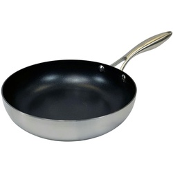 GSP Ø26cm Bratpfanne Gas Induktion beschichtet Edelstahl Gastro Elektro