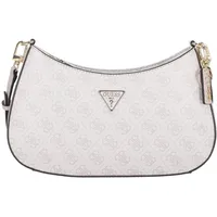 GUESS Beuteltasche Noelle Top Zip Shoulder Bag bone logo