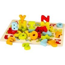 SpielMaus Holz Alphabet Puzzle-Spiel, 26-teilig