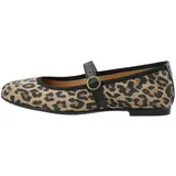 Ca'Shott Cashott Riemchenballerina Elvira beige | mokka / schwarz 38